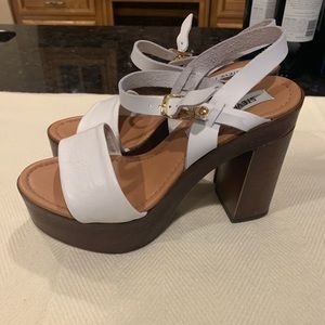 Steve Madden Platform Heels, Leather, Size 7